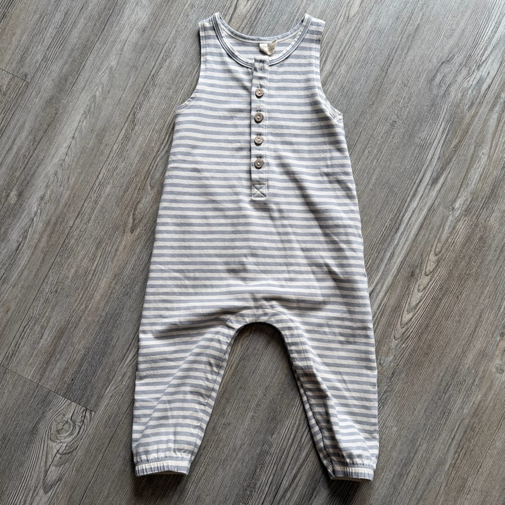 Quincy Mae Striped Sleeveless Romper
